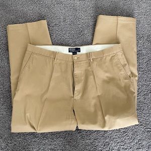Polo by Ralph Lauren tan pleated pants. W40 L 30